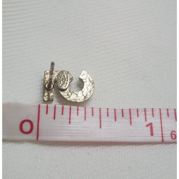 US BASED Authentic Vintage CHANEL CC Number 5 Earrings Pearl w Gift Bag - Picture 7 of 8